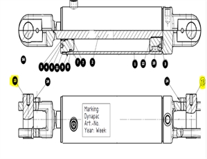 PIN STEERING CYLINDER