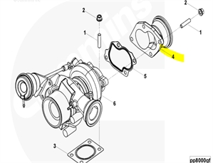 EXHAUST OUTLET CONNECTION -FOR TURBOCHARGER END