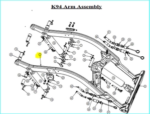 ARM LOAD ASSEMBLY INCLUDING BUSHES