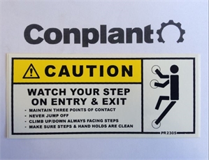 DECAL - WATCH YOUR STEP ENT/EX