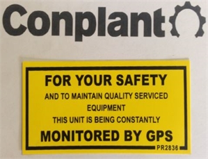 DECAL - GPS MONITORED